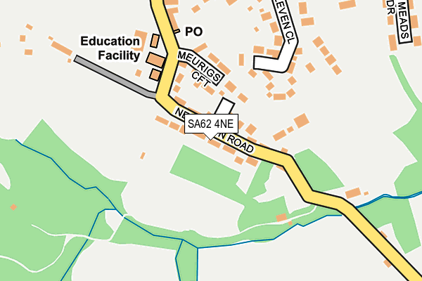 SA62 4NE map - OS OpenMap – Local (Ordnance Survey)