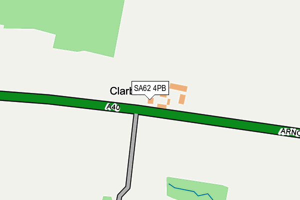 SA62 4PB map - OS OpenMap – Local (Ordnance Survey)
