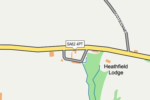 SA62 4PT map - OS OpenMap – Local (Ordnance Survey)