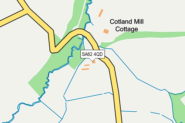 SA62 4QD map - OS OpenMap – Local (Ordnance Survey)