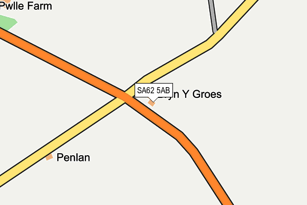 SA62 5AB map - OS OpenMap – Local (Ordnance Survey)