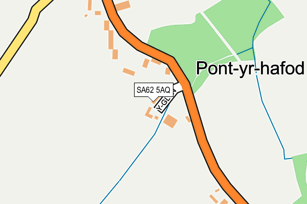 SA62 5AQ map - OS OpenMap – Local (Ordnance Survey)