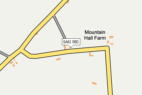 SA62 5BD map - OS OpenMap – Local (Ordnance Survey)