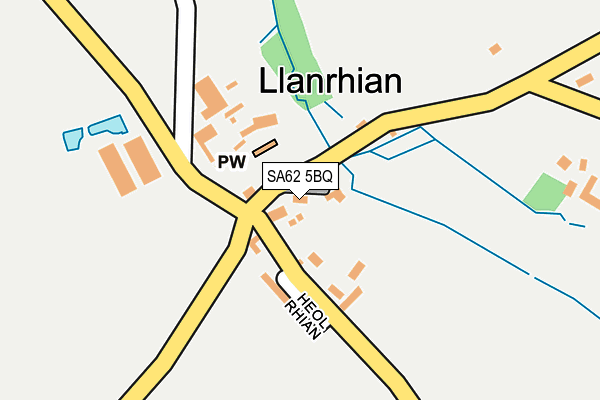 SA62 5BQ map - OS OpenMap – Local (Ordnance Survey)