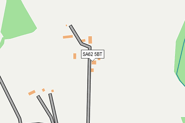 SA62 5BT map - OS OpenMap – Local (Ordnance Survey)