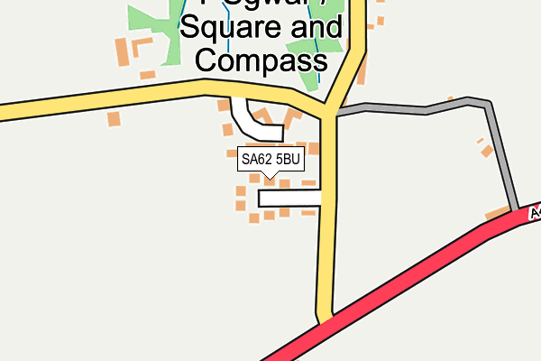 SA62 5BU map - OS OpenMap – Local (Ordnance Survey)