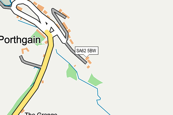 SA62 5BW map - OS OpenMap – Local (Ordnance Survey)