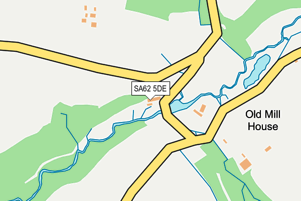 SA62 5DE map - OS OpenMap – Local (Ordnance Survey)