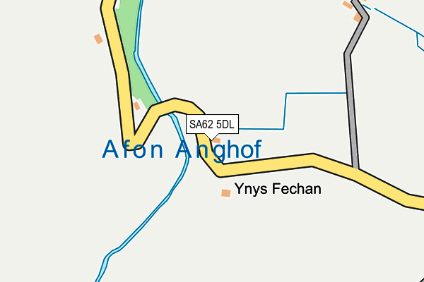 SA62 5DL map - OS OpenMap – Local (Ordnance Survey)