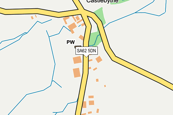 SA62 5DN map - OS OpenMap – Local (Ordnance Survey)