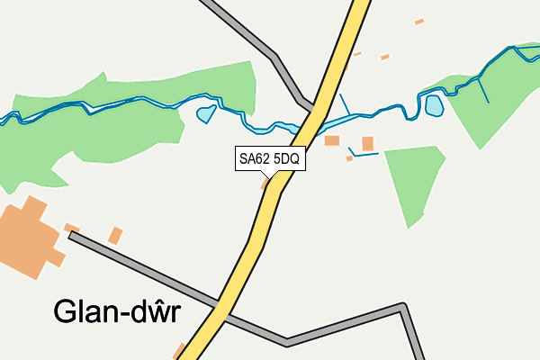 SA62 5DQ map - OS OpenMap – Local (Ordnance Survey)