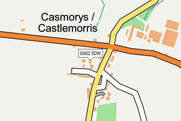 SA62 5DW map - OS OpenMap – Local (Ordnance Survey)