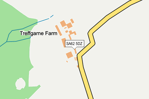 SA62 5DZ map - OS OpenMap – Local (Ordnance Survey)