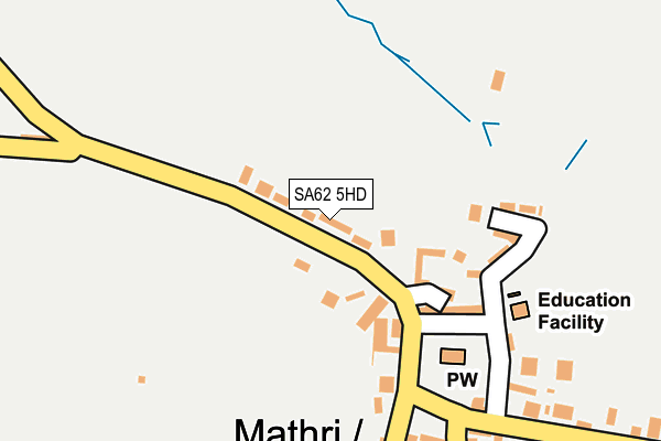 SA62 5HD map - OS OpenMap – Local (Ordnance Survey)