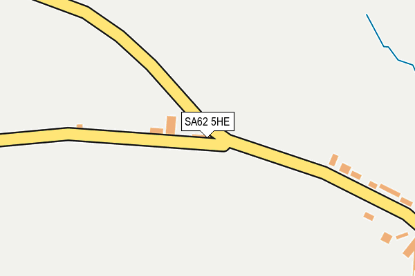 SA62 5HE map - OS OpenMap – Local (Ordnance Survey)