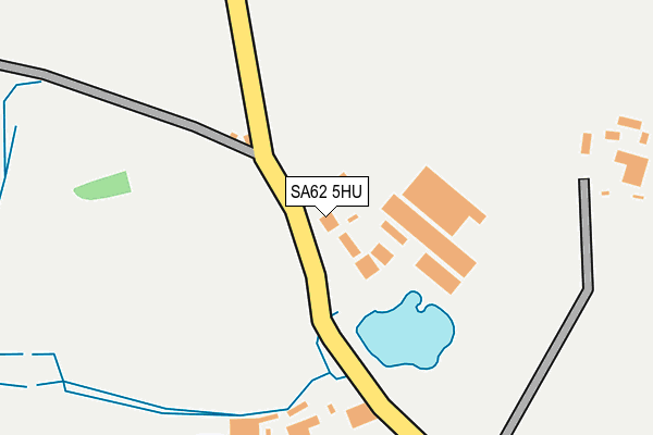 SA62 5HU map - OS OpenMap – Local (Ordnance Survey)