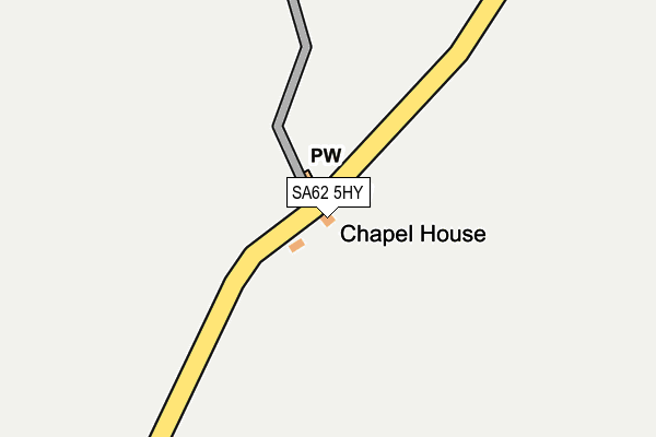 SA62 5HY map - OS OpenMap – Local (Ordnance Survey)