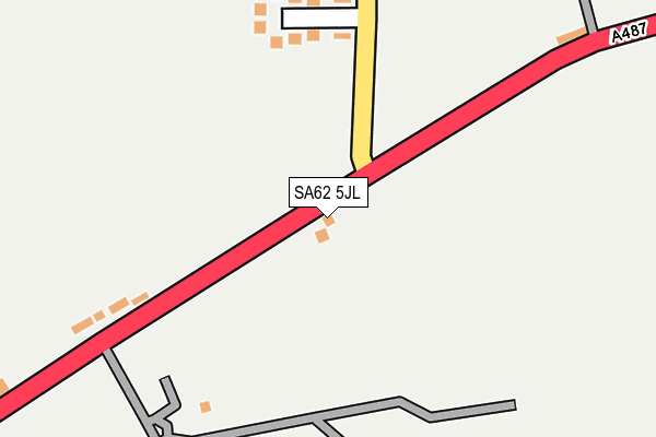 SA62 5JL map - OS OpenMap – Local (Ordnance Survey)