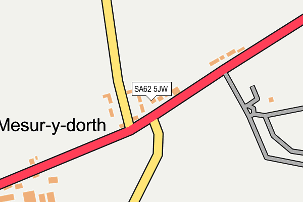 SA62 5JW map - OS OpenMap – Local (Ordnance Survey)