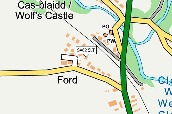 SA62 5LT map - OS OpenMap – Local (Ordnance Survey)