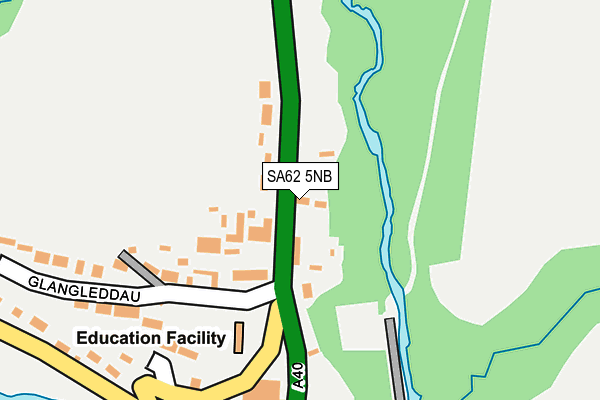 SA62 5NB map - OS OpenMap – Local (Ordnance Survey)