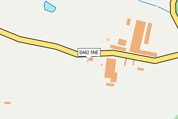 SA62 5NE map - OS OpenMap – Local (Ordnance Survey)