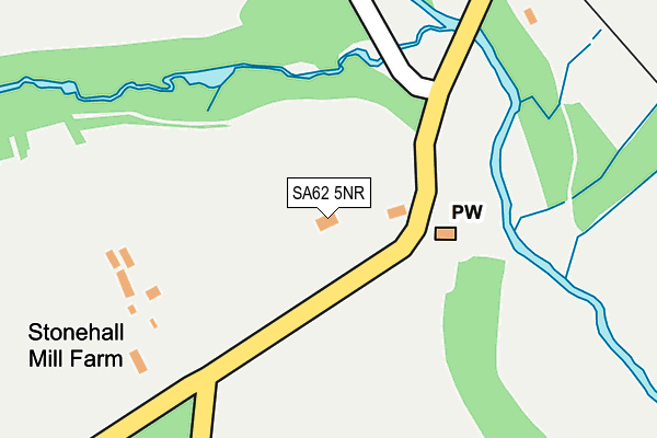 SA62 5NR map - OS OpenMap – Local (Ordnance Survey)