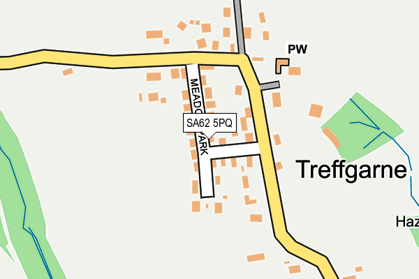 SA62 5PQ map - OS OpenMap – Local (Ordnance Survey)