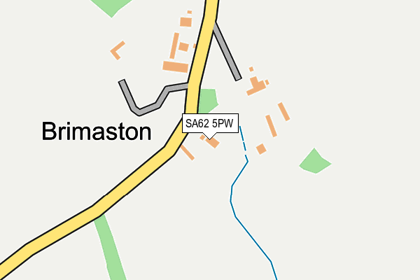 SA62 5PW map - OS OpenMap – Local (Ordnance Survey)