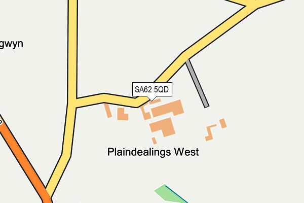 SA62 5QD map - OS OpenMap – Local (Ordnance Survey)