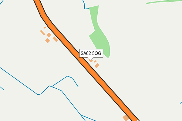 SA62 5QG map - OS OpenMap – Local (Ordnance Survey)