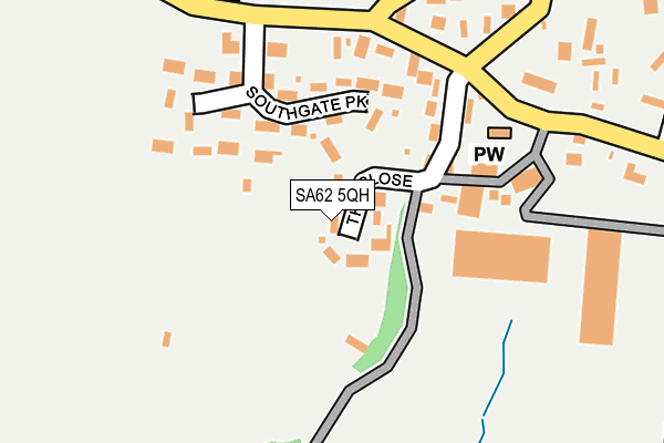 SA62 5QH map - OS OpenMap – Local (Ordnance Survey)