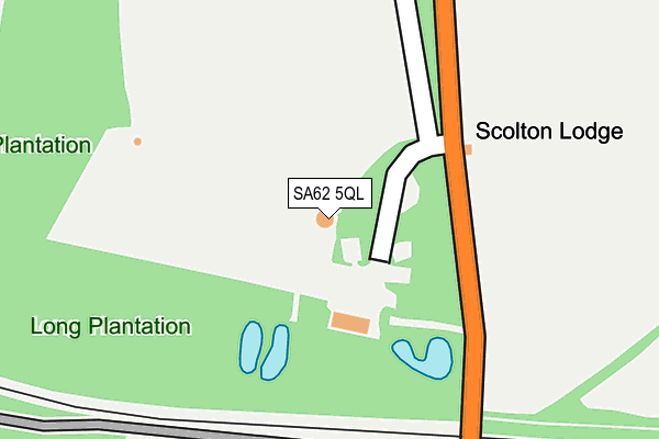 SA62 5QL map - OS OpenMap – Local (Ordnance Survey)