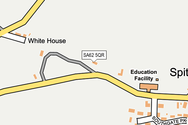 SA62 5QR map - OS OpenMap – Local (Ordnance Survey)