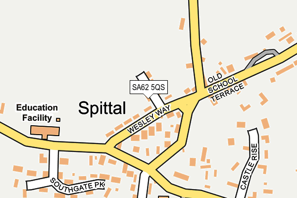 SA62 5QS map - OS OpenMap – Local (Ordnance Survey)