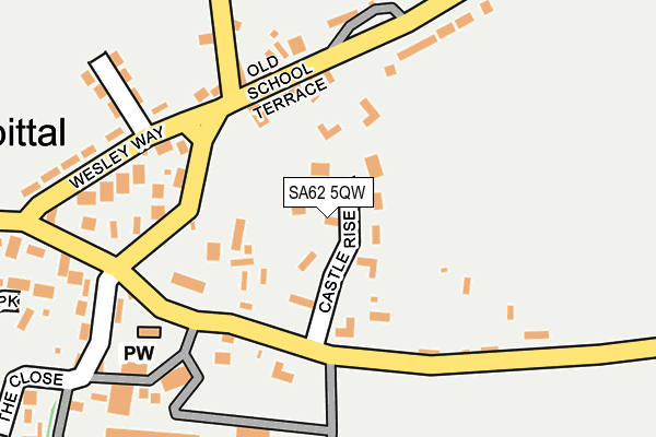 SA62 5QW map - OS OpenMap – Local (Ordnance Survey)