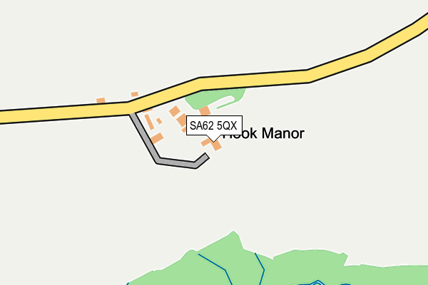 SA62 5QX map - OS OpenMap – Local (Ordnance Survey)
