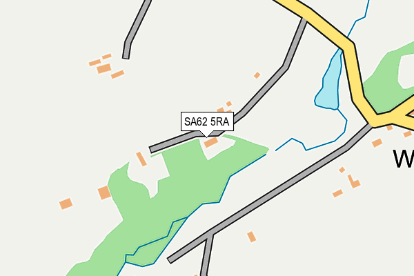 SA62 5RA map - OS OpenMap – Local (Ordnance Survey)