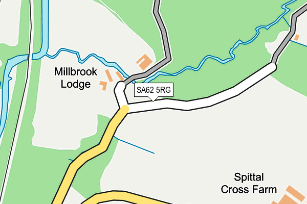SA62 5RG map - OS OpenMap – Local (Ordnance Survey)