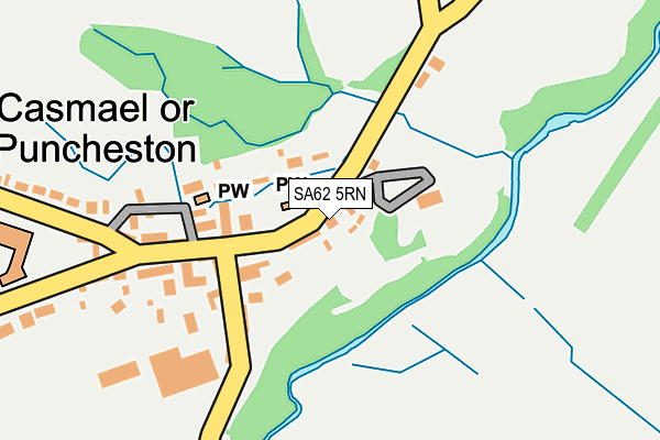 SA62 5RN map - OS OpenMap – Local (Ordnance Survey)
