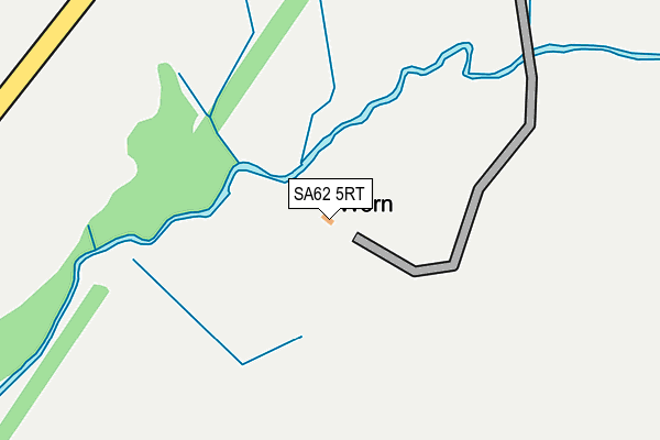 SA62 5RT map - OS OpenMap – Local (Ordnance Survey)