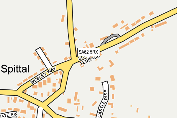 SA62 5RX map - OS OpenMap – Local (Ordnance Survey)