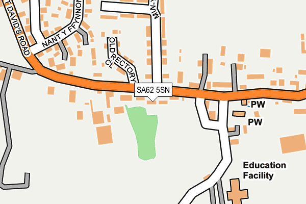 SA62 5SN map - OS OpenMap – Local (Ordnance Survey)