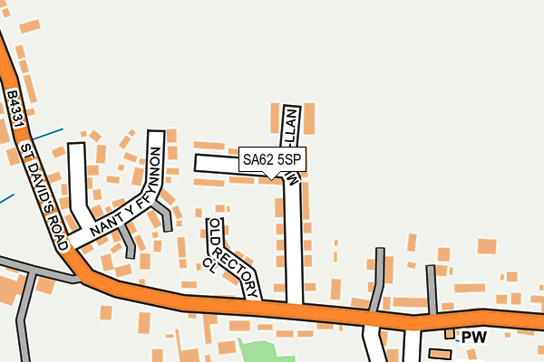 SA62 5SP map - OS OpenMap – Local (Ordnance Survey)