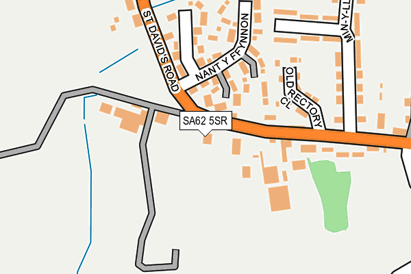 SA62 5SR map - OS OpenMap – Local (Ordnance Survey)