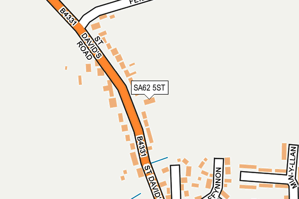 SA62 5ST map - OS OpenMap – Local (Ordnance Survey)
