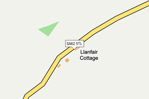 SA62 5TL map - OS OpenMap – Local (Ordnance Survey)