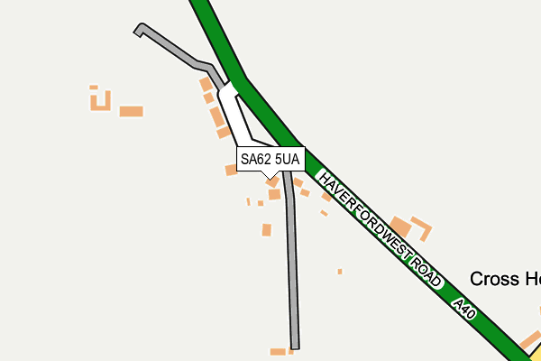 SA62 5UA map - OS OpenMap – Local (Ordnance Survey)