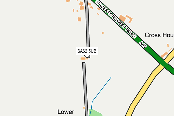 SA62 5UB map - OS OpenMap – Local (Ordnance Survey)