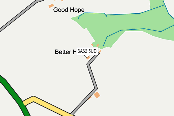 SA62 5UD map - OS OpenMap – Local (Ordnance Survey)